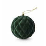 Enfeite Bola de Natal em Veludo Kino de10cm - Wincy