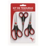 Kit de 3 Tesouras 5"/8"/8" com Lamina de Aço Inoxidável - MB Utility