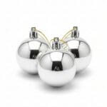 Kit com 3 Bolas Lisas de Natal de 6cm Solapa - Wincy