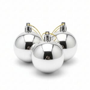 Kit com 3 Bolas Lisas de Natal de 6cm Solapa - Wincy