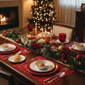 Lugar Americado Vermelho SnowFlak de 40x30cm - Wincy - Imagem 2