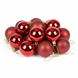 Kit de 12 Bolinhas de Natal de 4cm Cada - Wincy