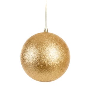 Enfeite Bola Natalina Glitter Vermelha ou Dourada de 12cm - Wincy - Imagem 2