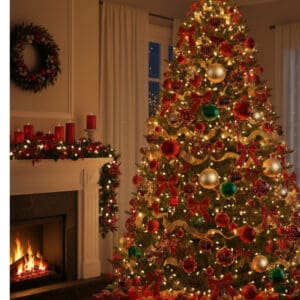 Enfeite Bola Natalina Glitter Vermelha ou Dourada de 12cm - Wincy - Imagem 3