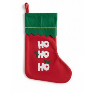 Enfeite Meia de Tecido 100% Feltro Decorativa de 33cm Sortido - Wincy