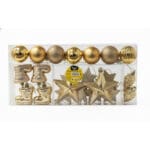 Kit Enfeites de Arvore de Natal com 22 Peças de 5cm Sortidas - Wincy