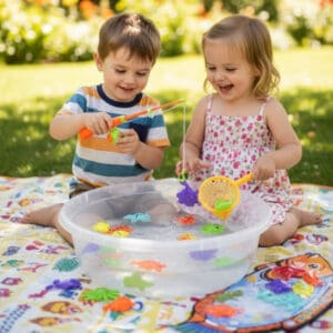 Brinquedo Conjunto Pescaria de Plástico com Acessórios - DuteToys - Imagem 2