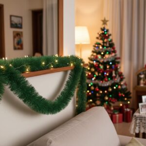 Enfeite de Natal Festão Verde de 11cmX2M - Wincy - Imagem 2