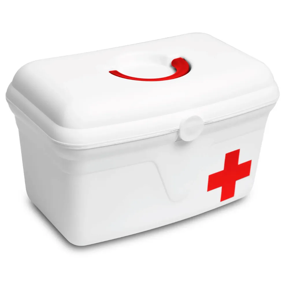 Maleta de Primeiro Socorros Sem Bandeja Branca SOS Mini Bag - Polymer - Imagem 1