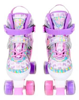 Patins Quad Borboleta Tamanho 30-33 com Acessórios de Segurança - Unitoys - Imagem 5