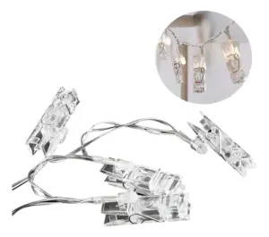 Cordão de LED Mini Prendedor AC 10I com 1,80m Warm - Magizi Tuut