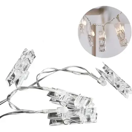 Cordão de LED Mini Prendedor AC 10I com 1,80m Warm - Magizi Tuut