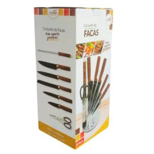 Jogo de Facas com 8 Peças e Suporte Giratório - Casita - Imagem 4