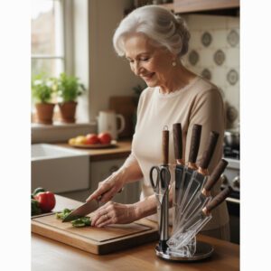 Jogo de Facas com 8 Peças e Suporte Giratório - Casita - Imagem 2