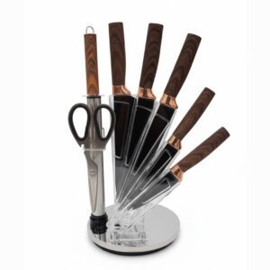 Jogo de Facas com 8 Peças e Suporte Giratório - Casita