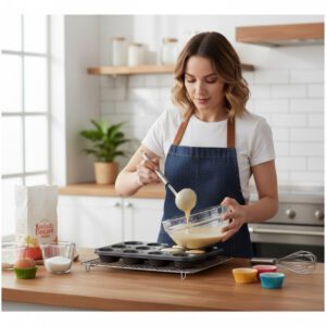 Forma para CupCake Antiaderente de 35x26x3cm com 12 Compartimentos - Imagem 2