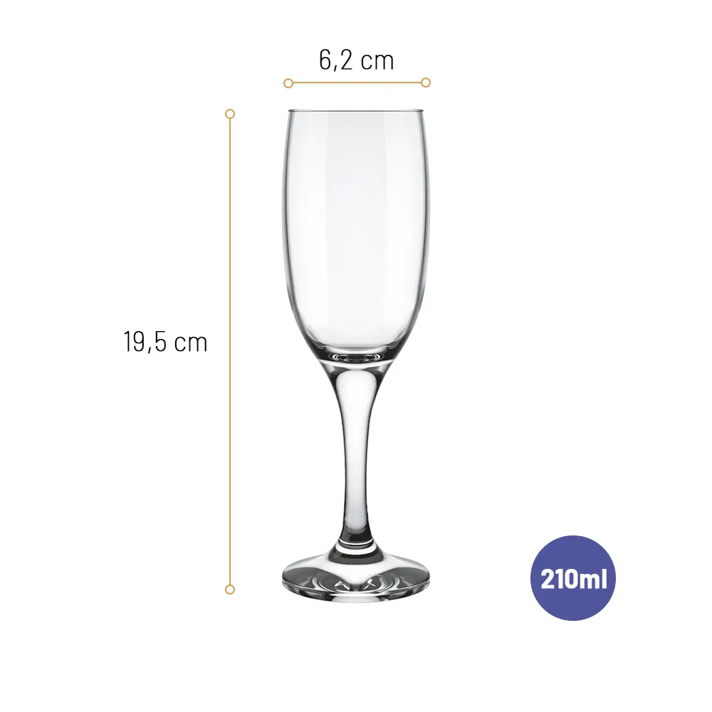 Taça Windsor Champagne de 210ml - Nadir - Imagem 3