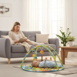 Brinquedo Tapete Infantil de Plástico com Tecido Baby Game Blanket - Toy King - Imagem 2