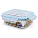 Pote Refratário Retangular de 640ml com Tampa Hermética - Quality House