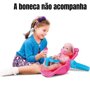Brinquedo Carrinho de Bêbe 3 em 1 (Bebe conforto e cadeirinha) - DiverToys - Imagem 4