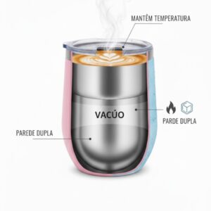 Copo Térmico em Inox de 350ML - Casita - Imagem 4
