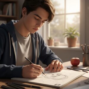 Caderno de Desenho com 50 Folhas off-set de 150g/m² Sketch 212x294mm - DAC ART - Imagem 2