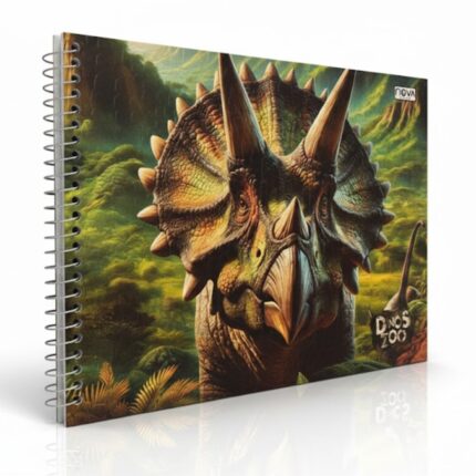 Caderno de Desenho Capa Dura Texturizada de 257x200mm com 60 Folhas - Nova Cadernos