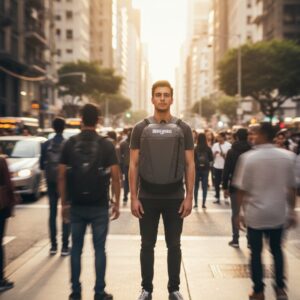 Mochila 100% Poliéster de 20 Litros Cinza com Preto 45x28x14cm - Mormaii - Imagem 2