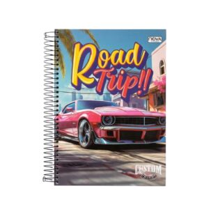 Caderno Univ. Capa Dura Espiral de 10 Matérias e 160 Folhas Racing - Nova Cadernos - Imagem 3