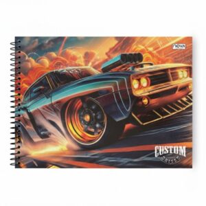 Caderna Univ. de Desenho com Capa Dura Espiral com 60 Folhas Custom Driver - Nova Caderno - Imagem 5