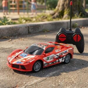 Brinquedo Carrinho de Plástico C/Motor á Pilha C/ Controle Remoto-Toy King - Imagem 2