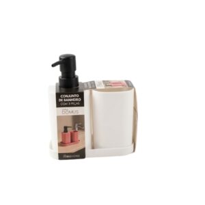 Conjunto de Dispenser C/ Saboneteira 3 Pcs-Rio Home