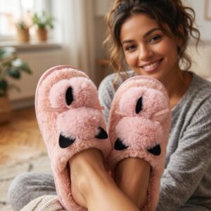 Pantufa de Adulto C/Gatinho Peluciado-Sortidos - Imagem 2