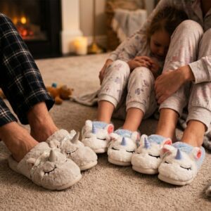 Pantufa Infantil de Unicornio Baby de Pelúcia-Tututti - Imagem 2