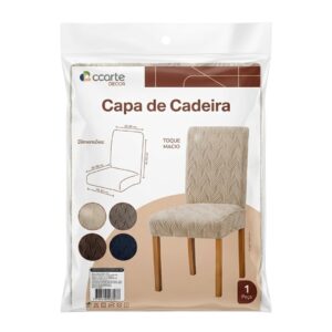 Capa de Cadeira Poliéster C/Elastano-Dcarte Decor
